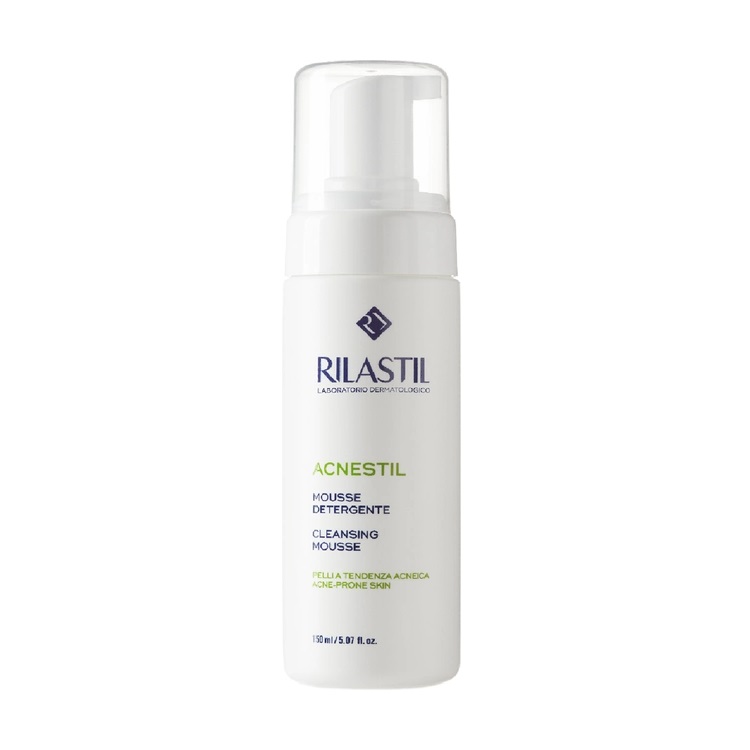 Мус Rilastil Acnestil делікатний очищуючий для шкіри обличчя, схильної до акне, 150 мл - фото 2