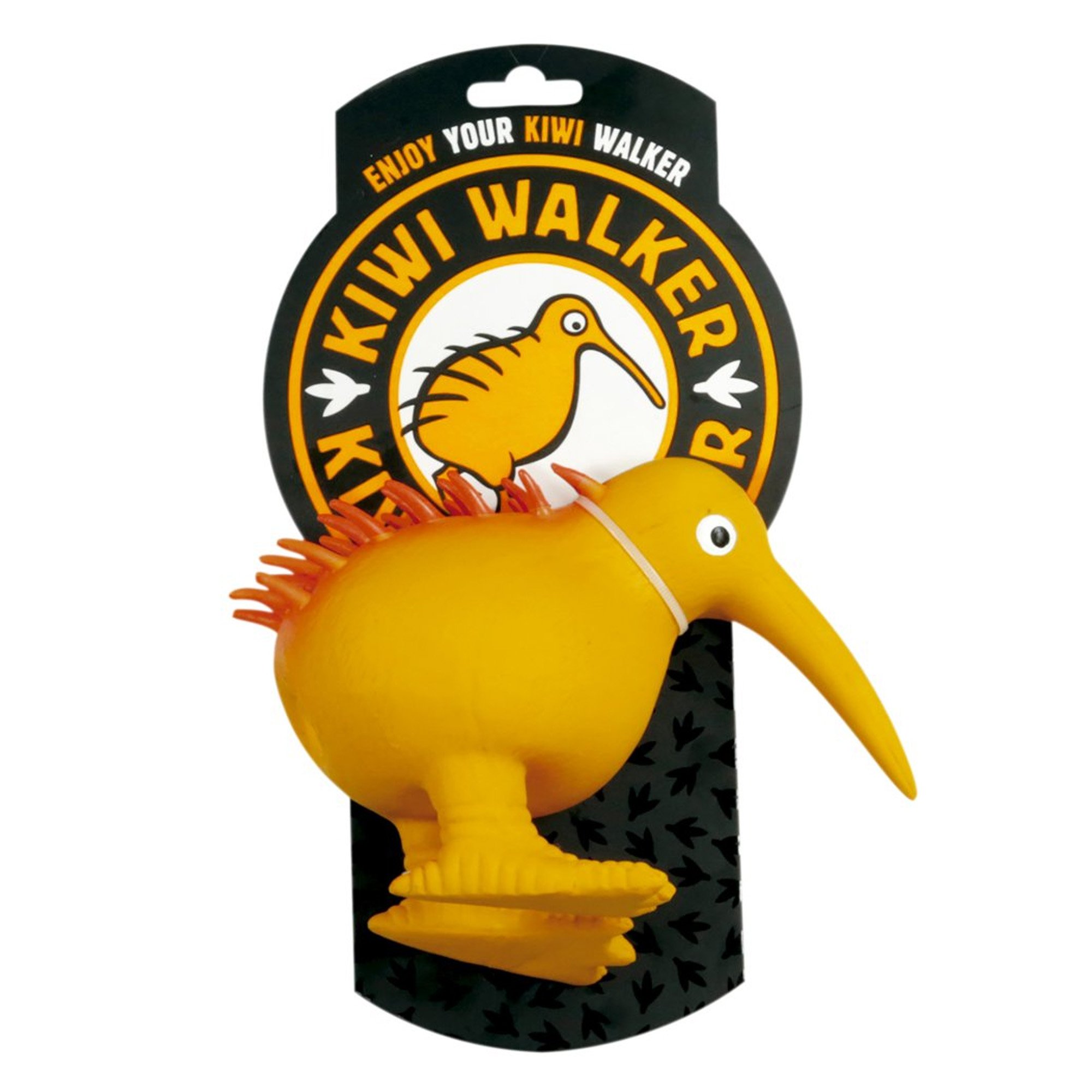Іграшка для собак Kiwi Walker Птах ківі, помаранчевий, 13,5 см (LTX-001) - фото 2