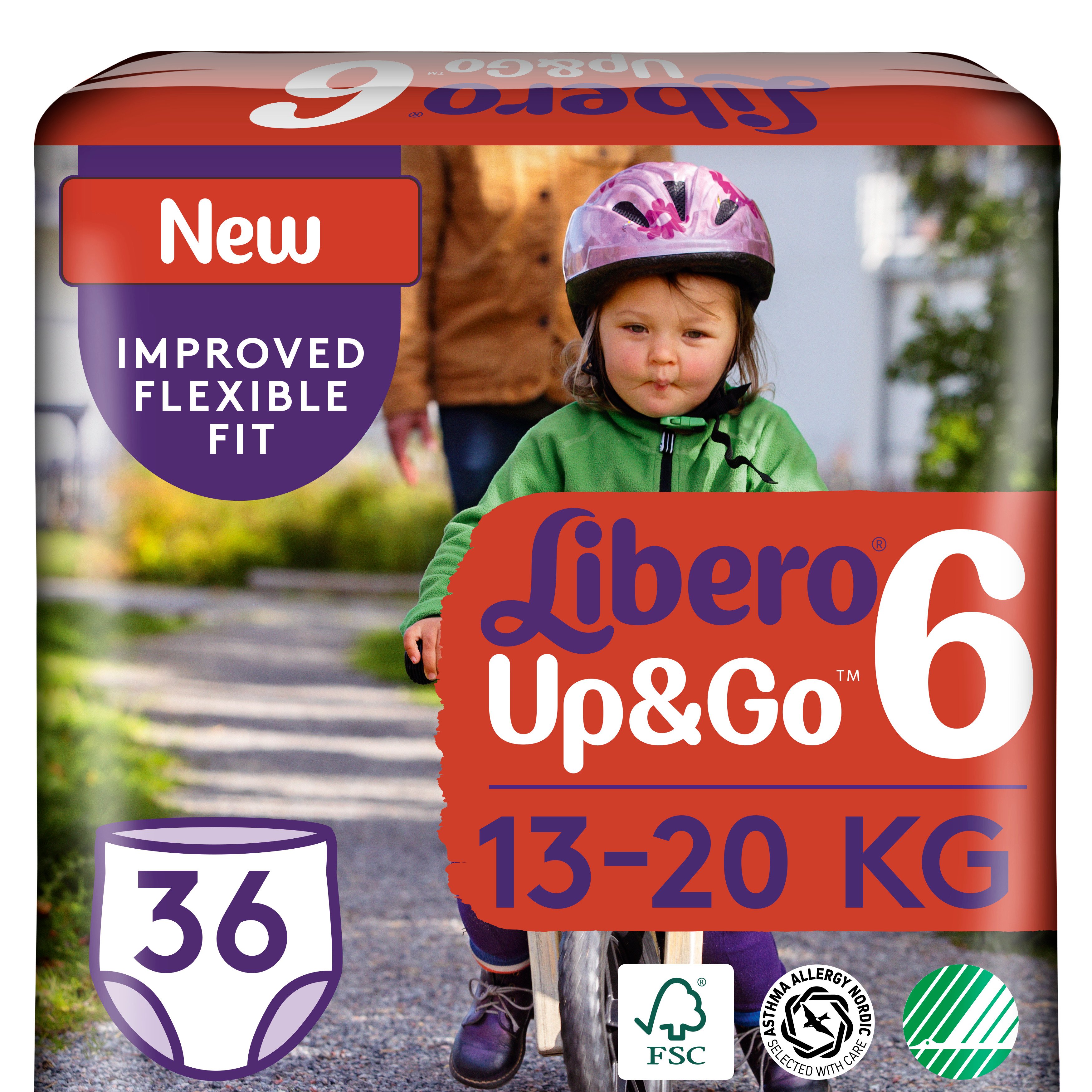 Підгузки-трусики Libero Up&Go 6 (13-20 кг), 36 шт. - фото 1