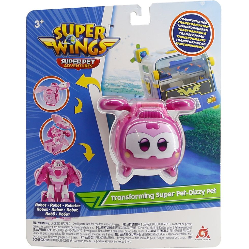 Игровая фигурка-трансформер Super Wings Transforming Super Pet Диззи любимец (EU770642) - фото 7