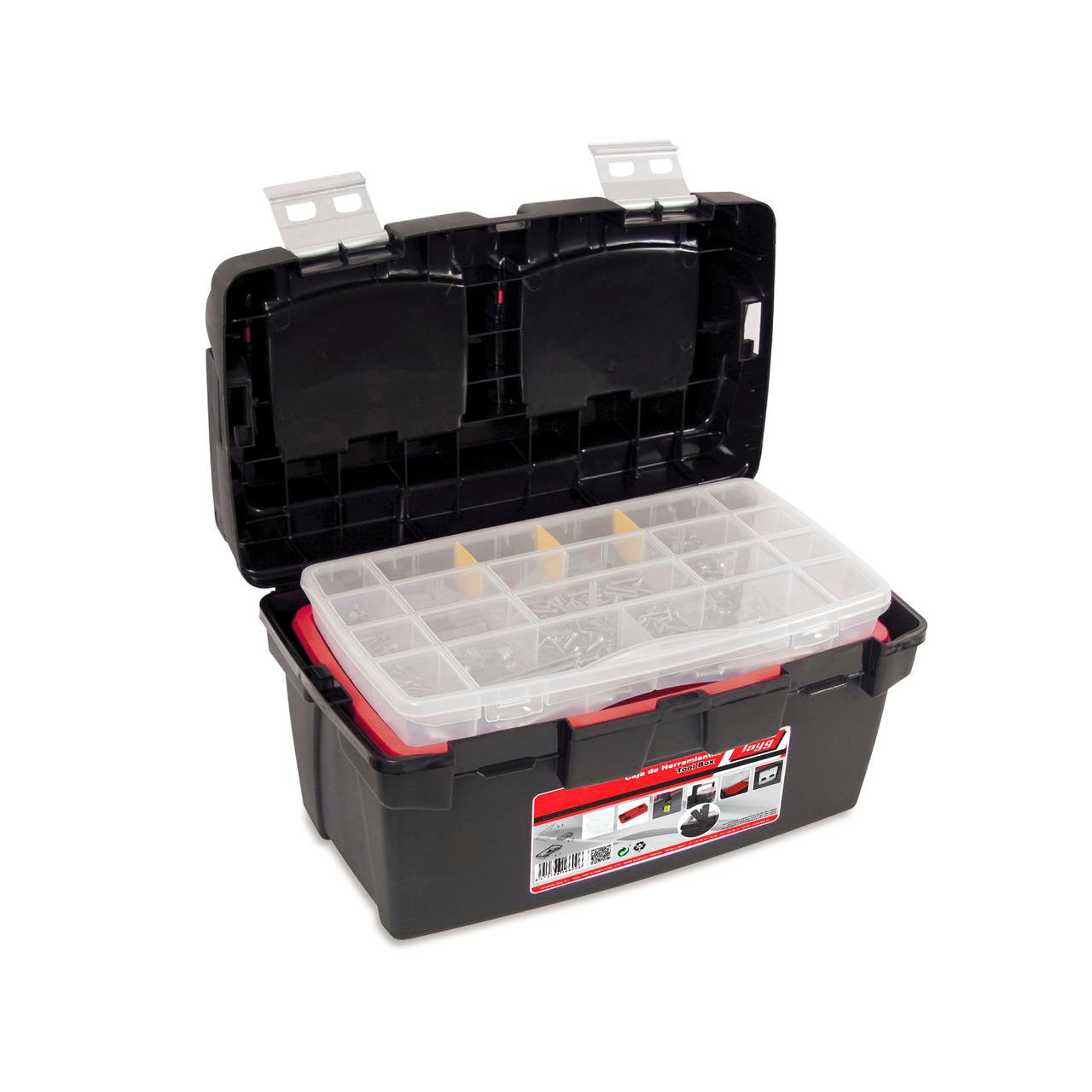 Ящик для инструментов Tayg Box 600-Е, с блокирующей ручкой, вкладкой и органайзером, 60х30,5х29,5 см (168000) - фото 4