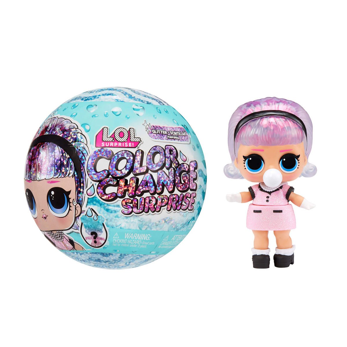 Игровой набор с куклой L.O.L. Surprise Glitter Color Change Сюрприз, в ассортименте (585299) - фото 1