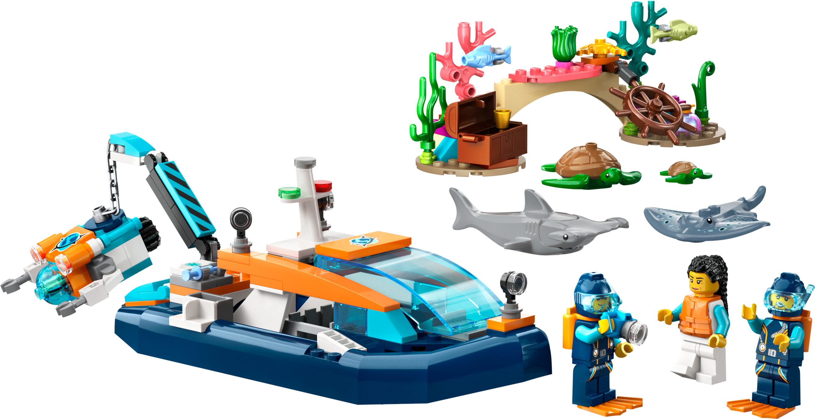Конструктор LEGO City Исследовательская подлодка, 182 детали (60377) - фото 2