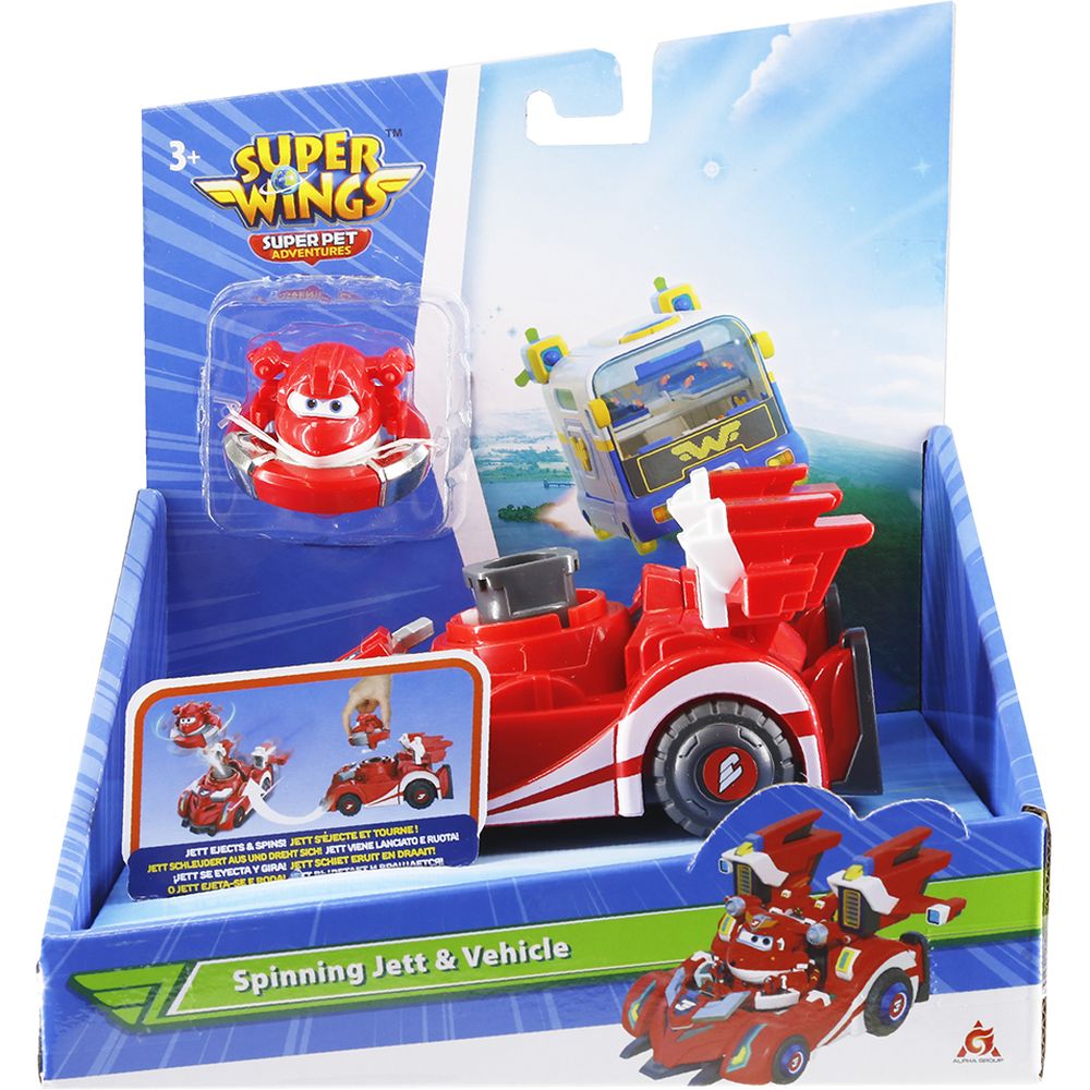 Игровой набор Super Wings Spinning Vehicle Джетт (EU770310) - фото 2