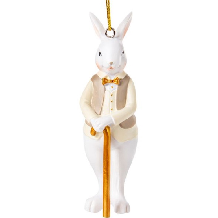 Фигурка декоративная Lefard Кролик с тростью, 10 см (192-249) - фото 1