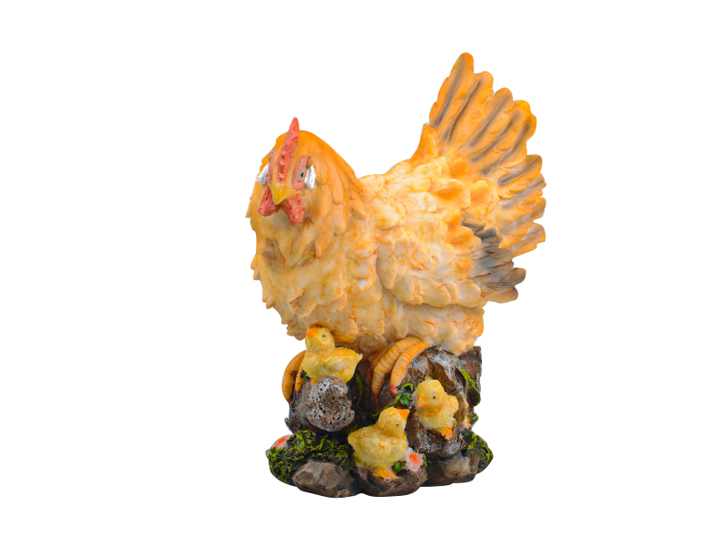 Фігурка декоративна Lefard Курочка з курчам, 28 см (252-504) - фото 1