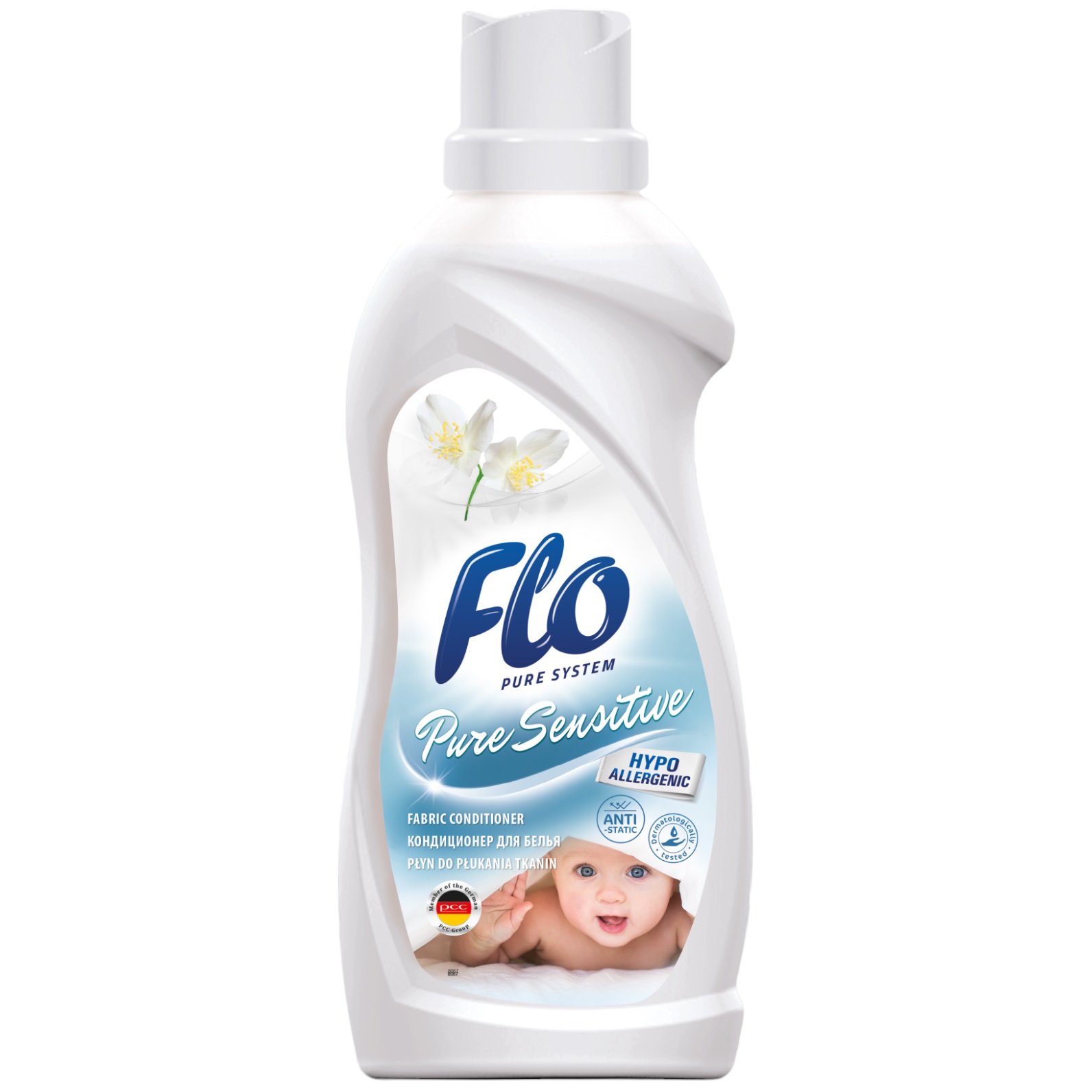 Кондиционер для белья Flo Pure Sensitive, 1 л - фото 1