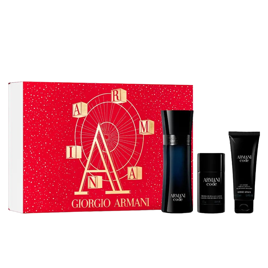 Подарочный набор Giorgio Armani Armani Code Gift Set: Туалетная вода 125 мл + Дезодорант-стик 75 мл + Гель для душа 75 мл (918542) - фото 1