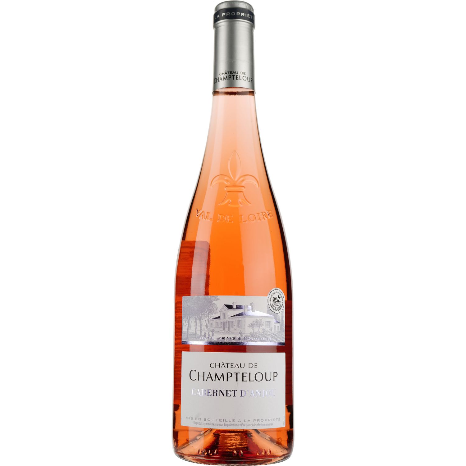 Вино Chateau de Champteloup AOP Cabernet d'Anjou, розовое, полусухое, 0,75 л - фото 1