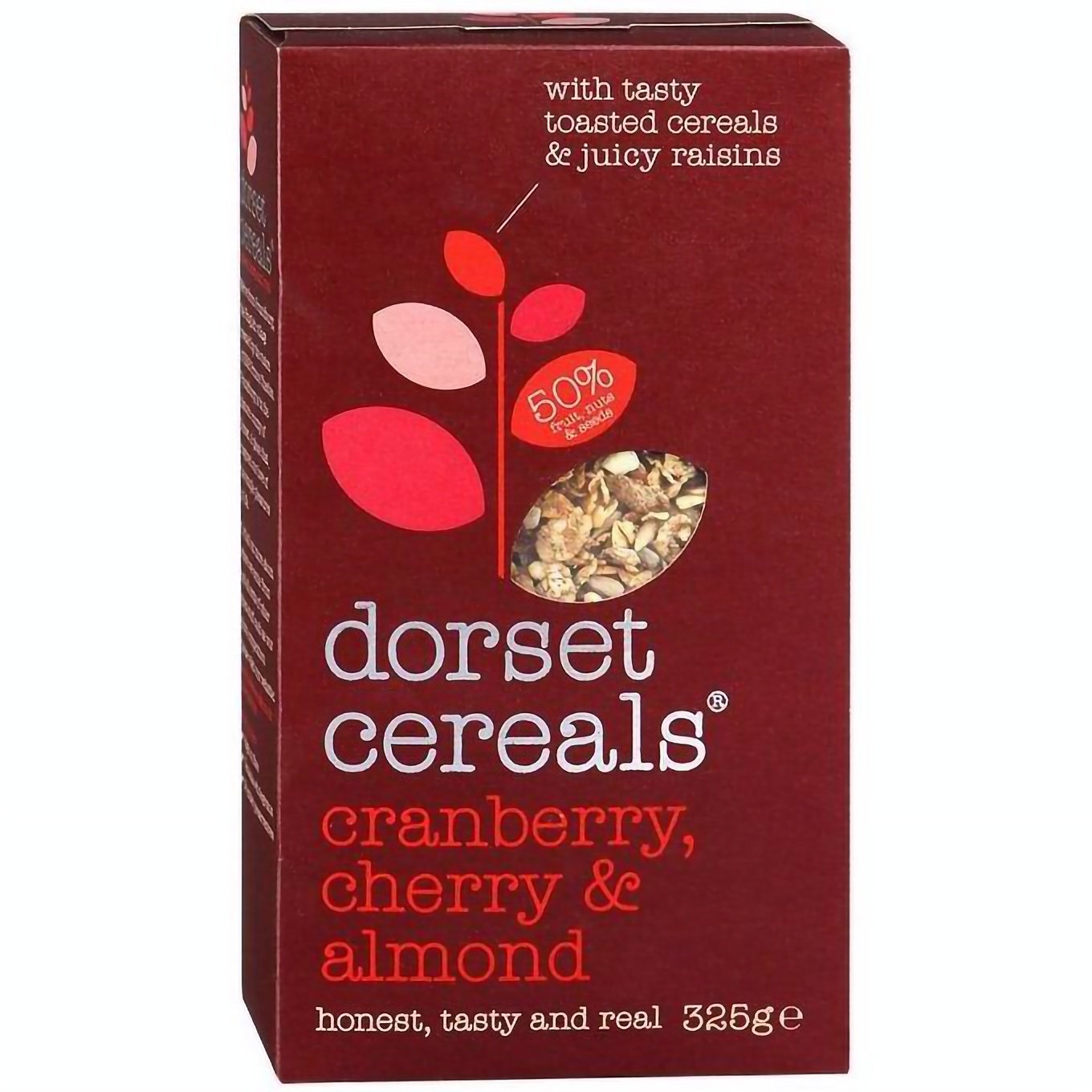 Мюсли Dorset Cereals Cranberry,cherry&almonds 50% фруктов, орехов и зерен 540 г - фото 1