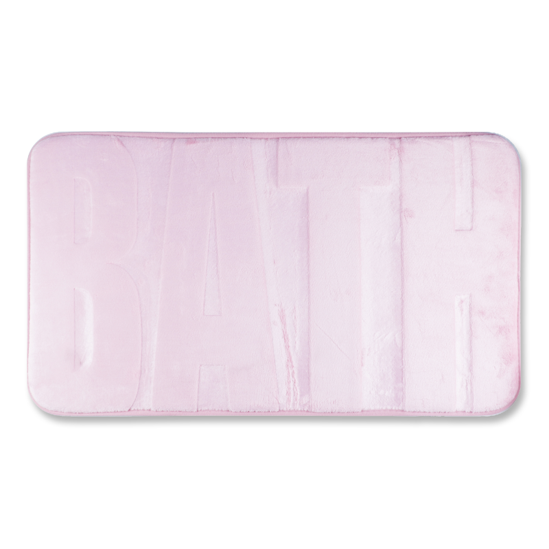 Килимок для ванної кімнати Offtop, 75х45 см, рожевий (855739) - фото 1