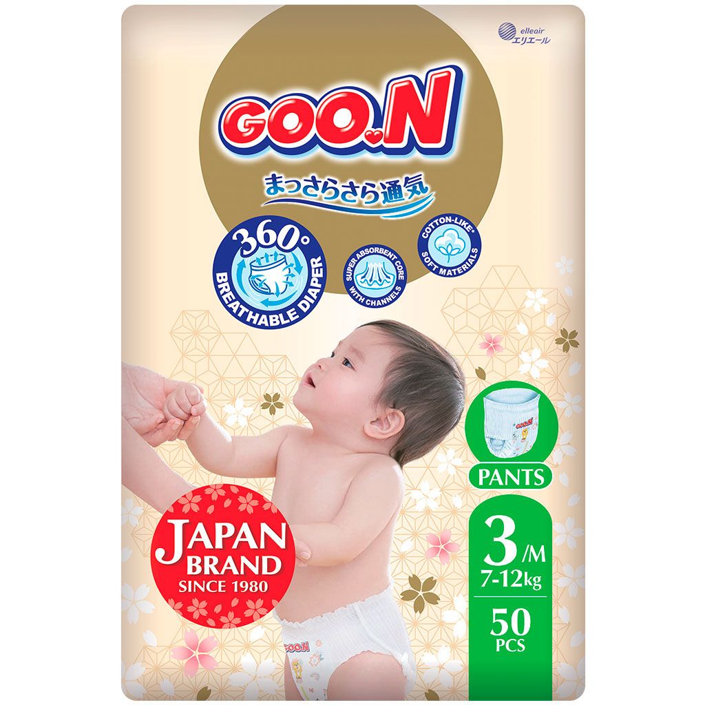 Підгузки-трусики Goo.N Premium Soft M (7-12 кг) 50 шт. - фото 1