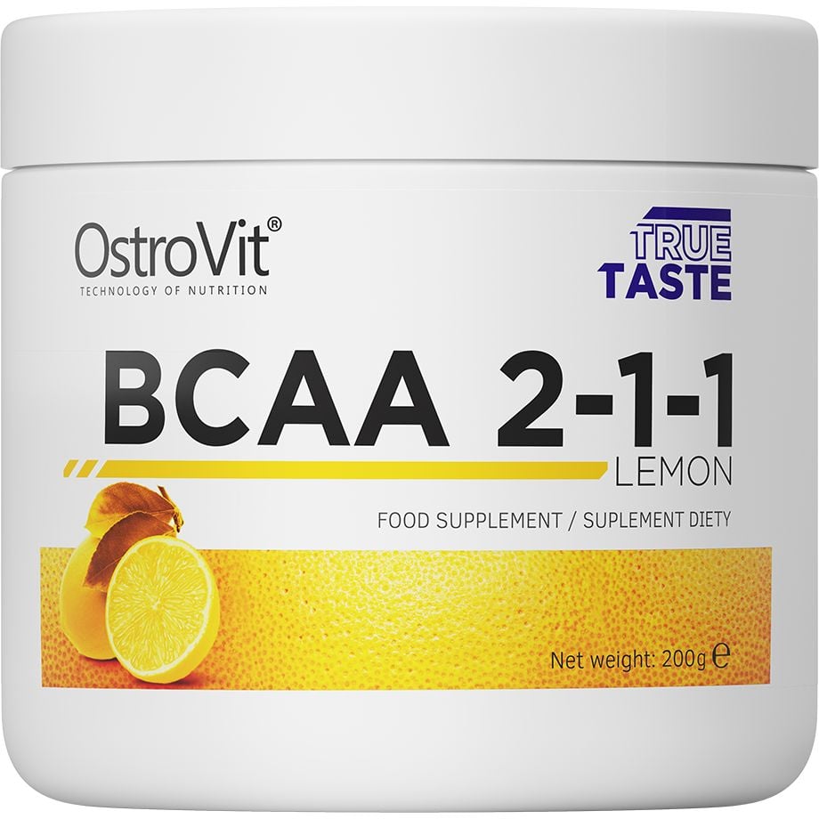 Аминокислота OstroVit BCAA 2-1-1 Лимон 200 г - фото 1