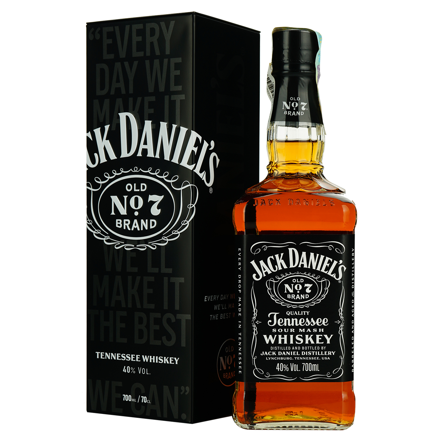 【くりりんさん絶賛】Jack Daniel's old.No7 1.0×2本 Виски Jack Daniel's Old No.7, в металлической коробке, 40%, 0,7 л