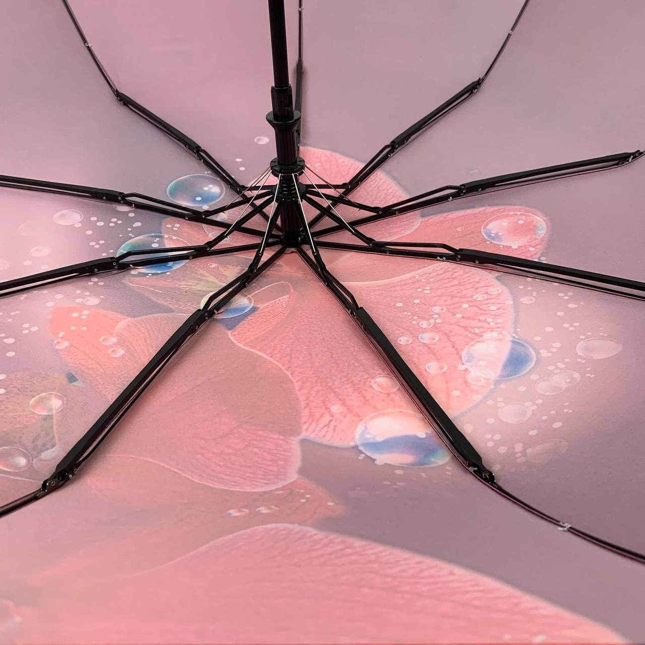 Женский складной зонтик полный автомат The Best 102 см красный - фото 4
