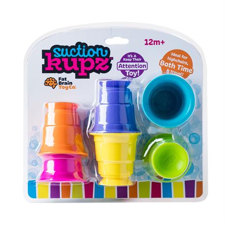 Игрушка тактильная Fat Brain Toys Suction Kupz Мягкие чашки, 6 шт. (F183ML) - фото 2