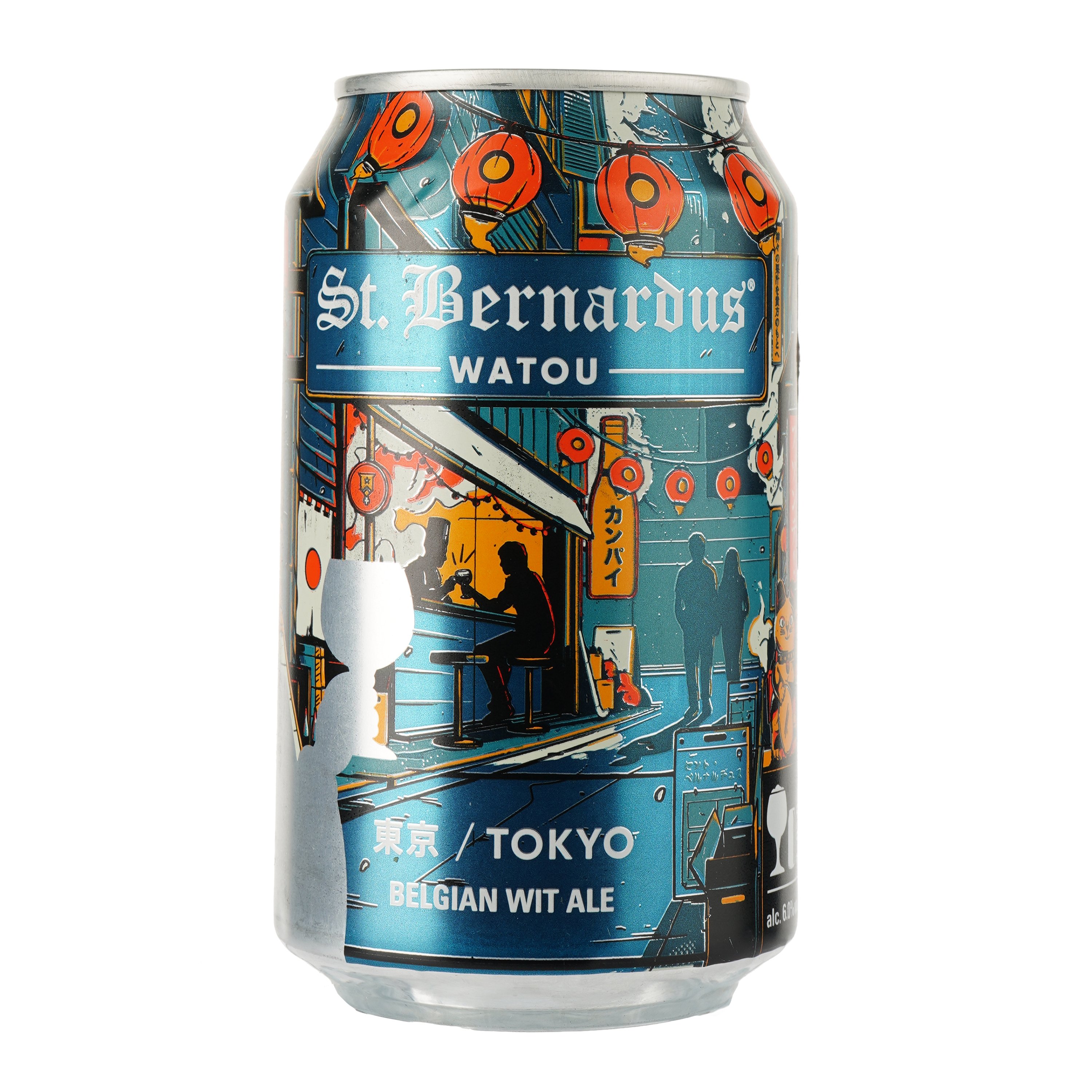 Пиво St.Bernardus Tokyo Belgian Wit Ale, светлое, 6%, ж/б, 0,33 л - фото 1