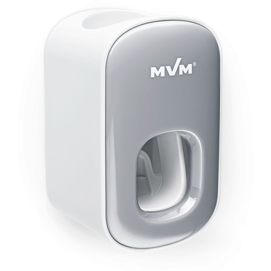 Диспенсер для зубной пасты MVM BP-24 клеящийся, белый с серым (BP-24 WHITE/GRAY) - фото 3