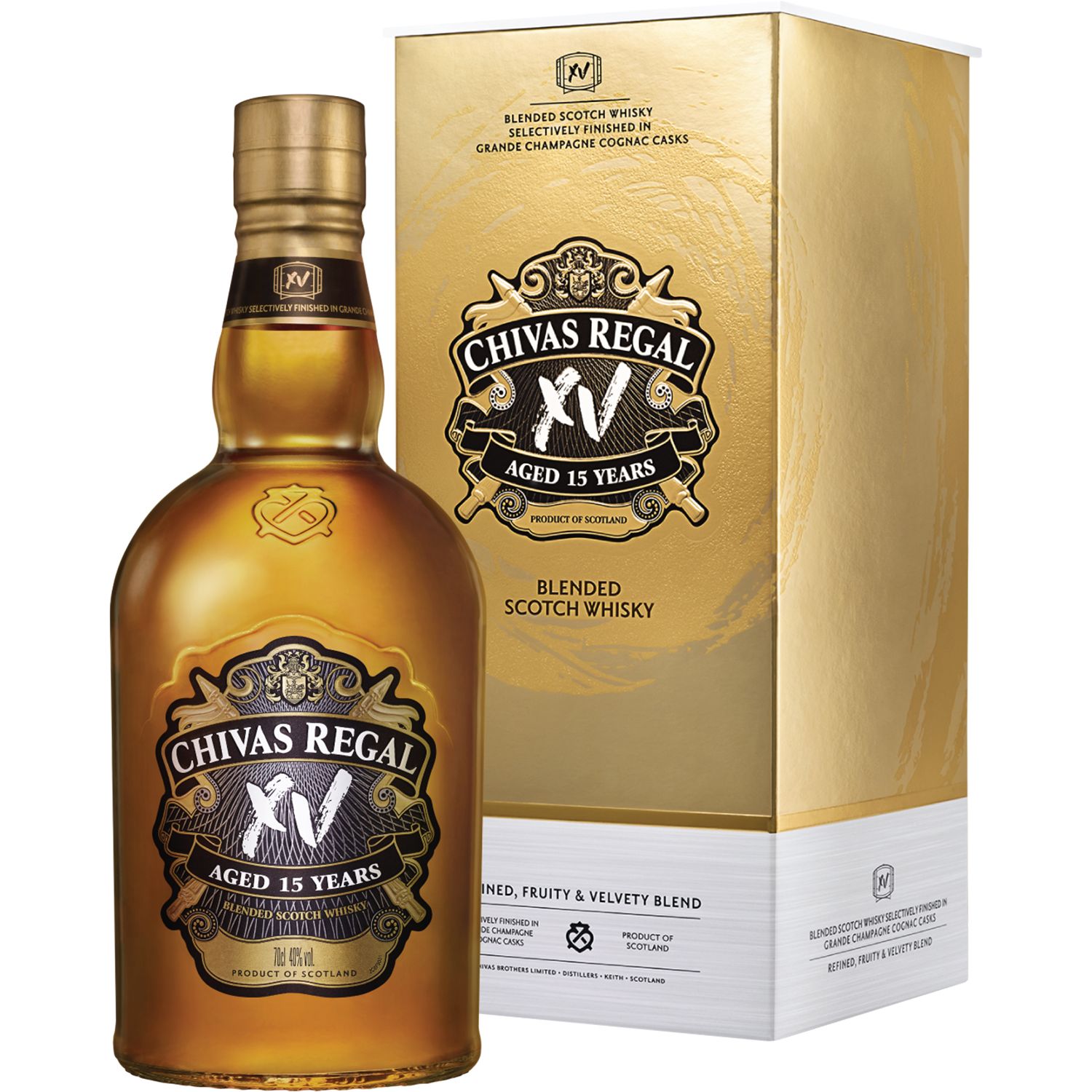 Виски Chivas Regal XV 40% 0.7 л, в подарочной упаковке (775216) - фото 1