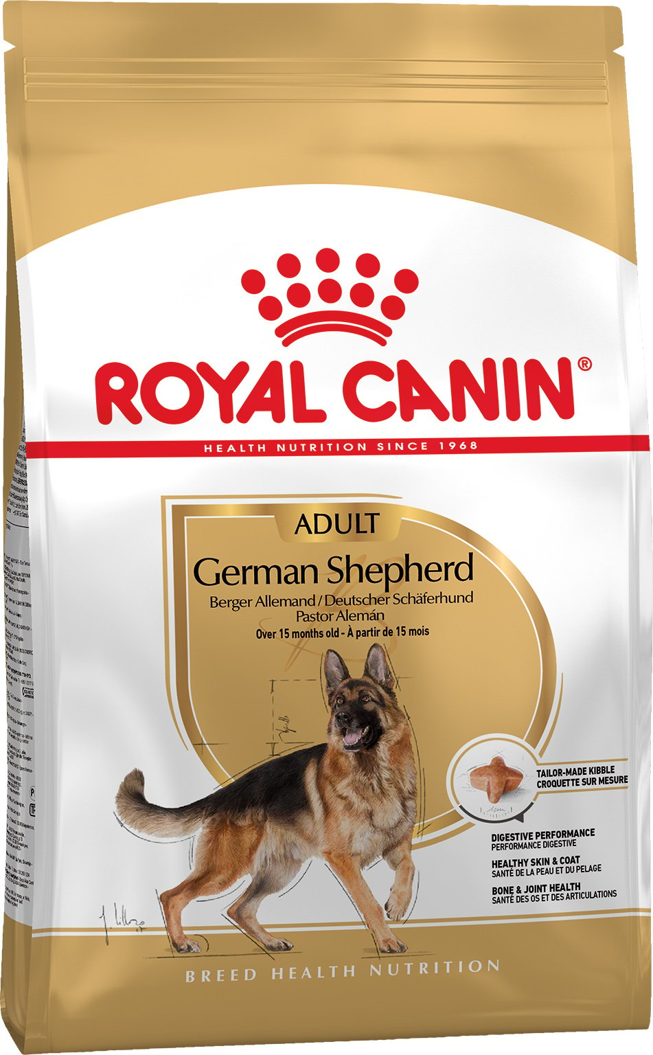 Сухий корм для дорослих собак Royal Canin German Shepherd Adult, з м'ясом птиці і рисом, 11 кг - фото 1