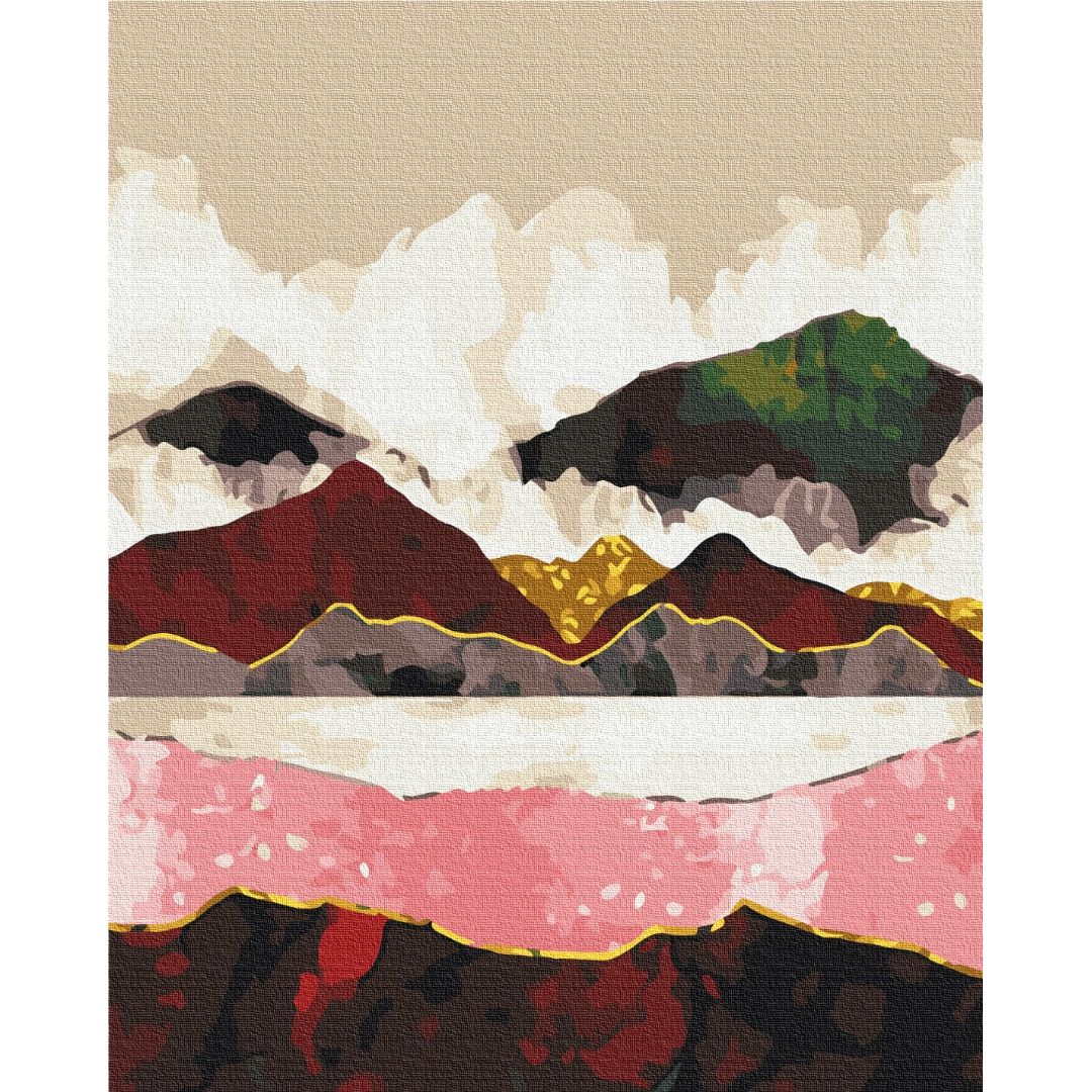 Картина по номерам Багровые горы Brushme 40x50 см разноцветная 000221533 - фото 1