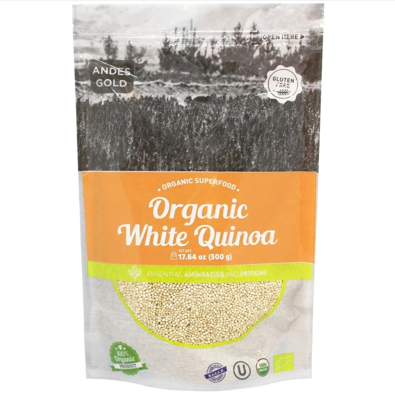 Киноа Andes Gold Organic White Quinoa 500 г - фото 1