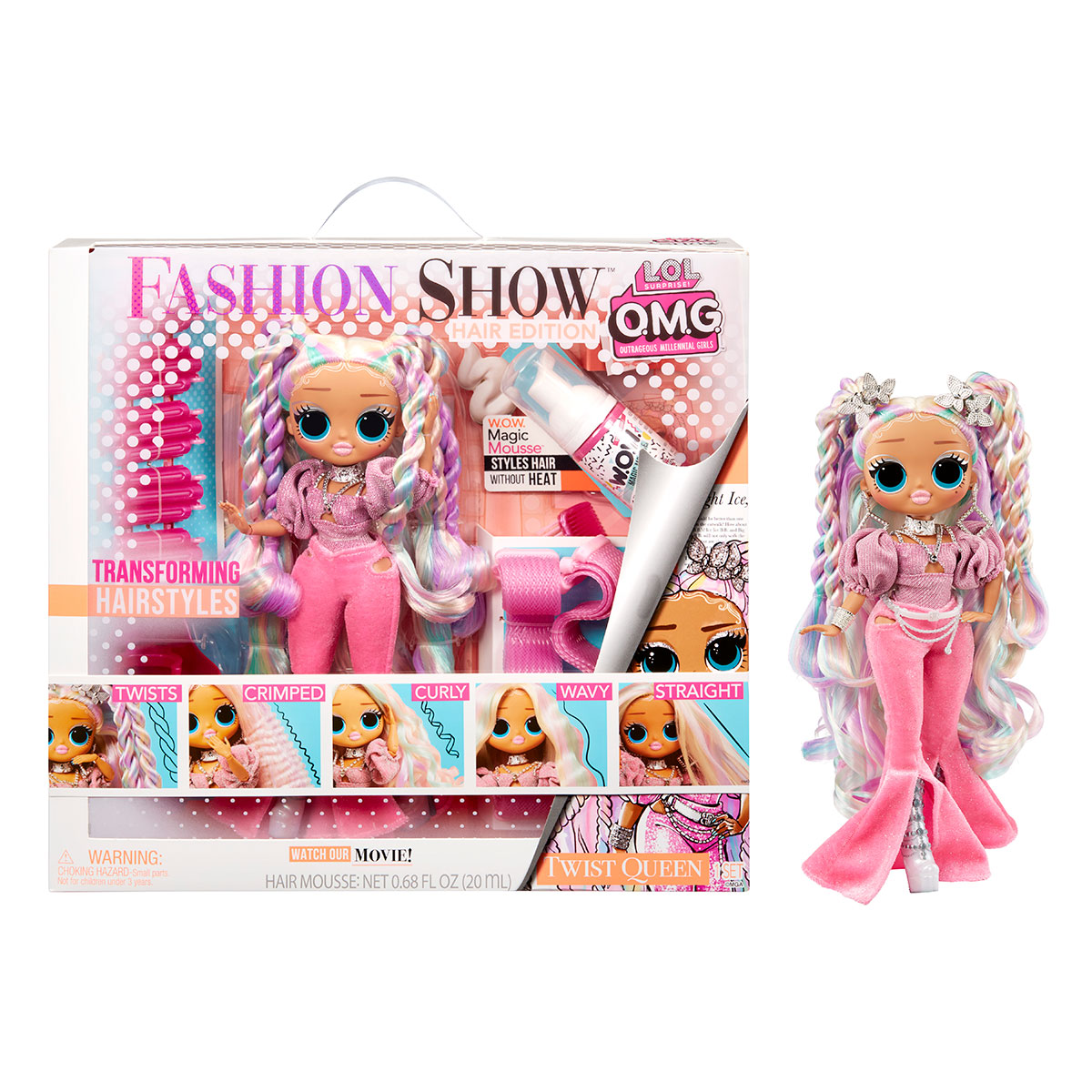 Ігровий набір з лялькою L.O.L. Surprise O.M.G. Fashion show Модна зачіска Королеви Твіст, 25 см (584292) - фото 8