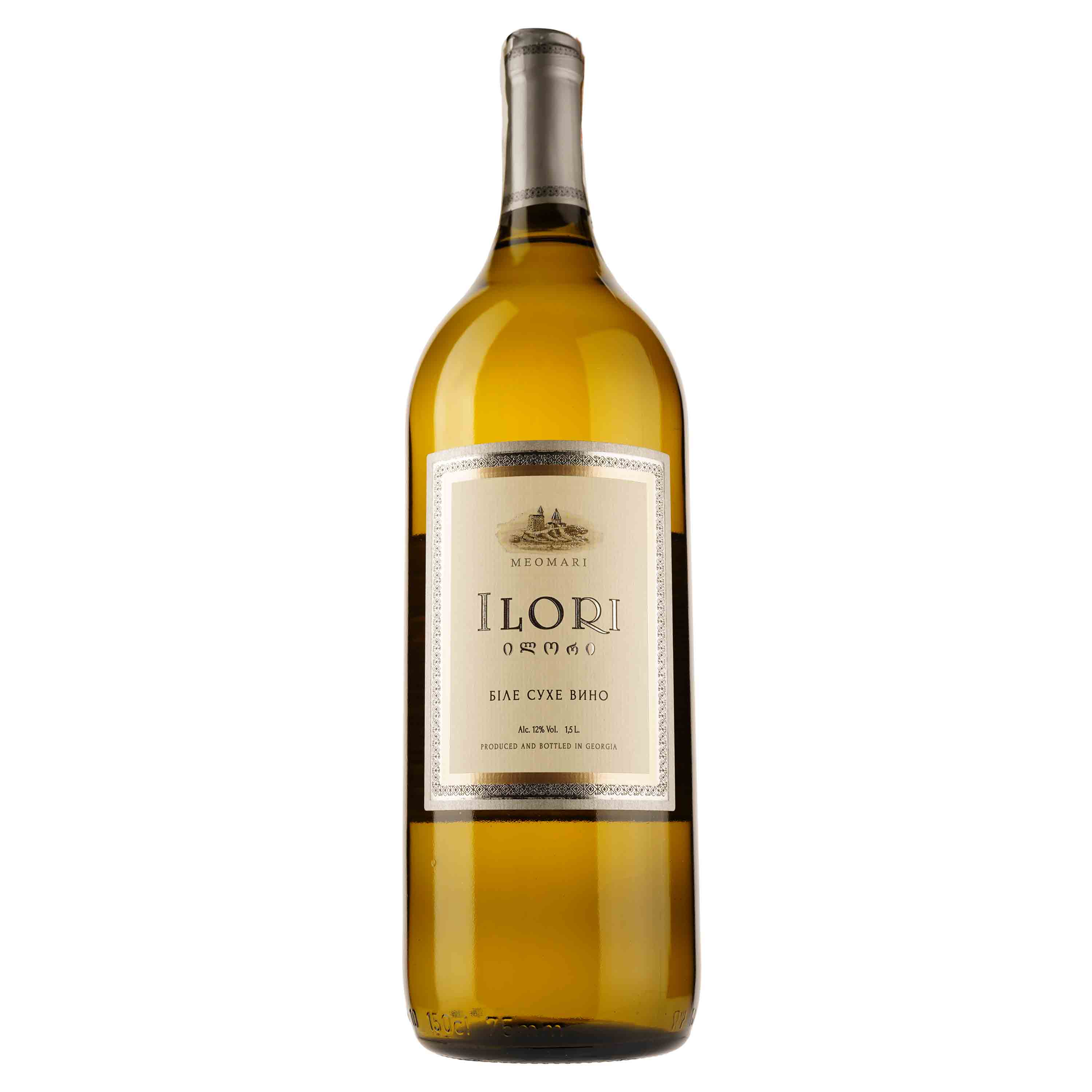Вино Meomari Ilori, біле, сухе, 12%, 1,5 л - фото 1