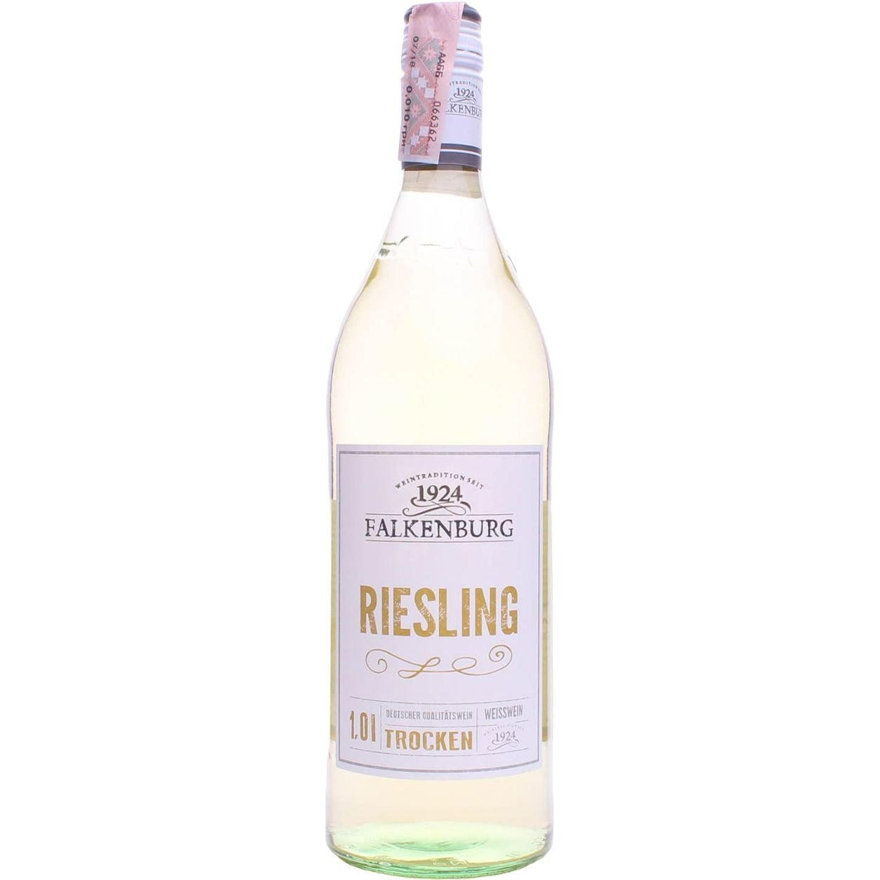 Вино Falkenburg Riesling, біле, напівсухе, 1 л - фото 1