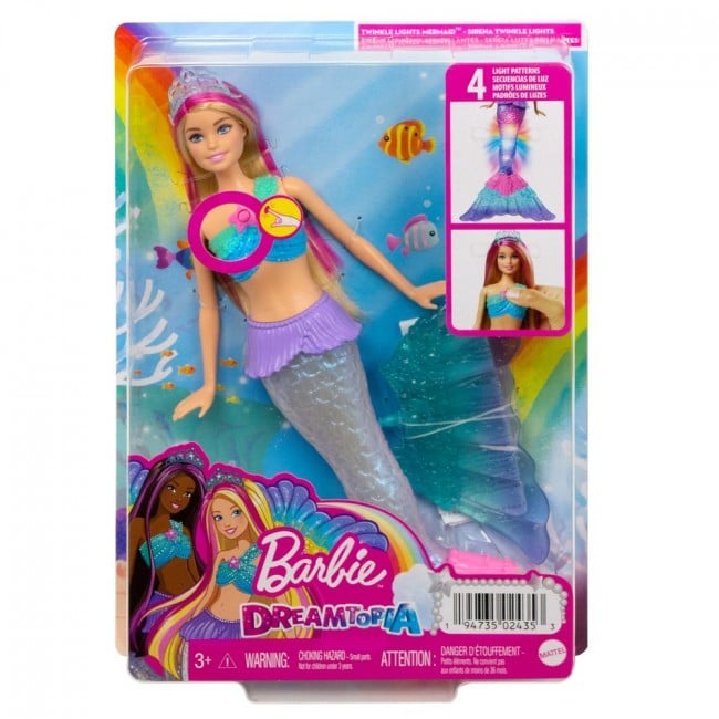 Кукла-русалка Barbie Дримтопия Сверкающий хвостик (HDJ36) - фото 2