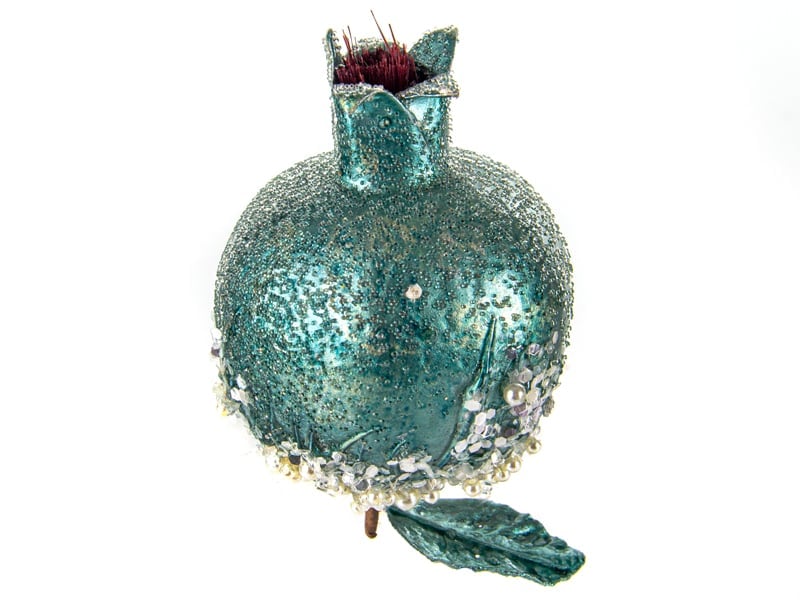 Елочное украшение Lefard Гранат, 10х8 см, бирюзовый (66-164) - фото 2