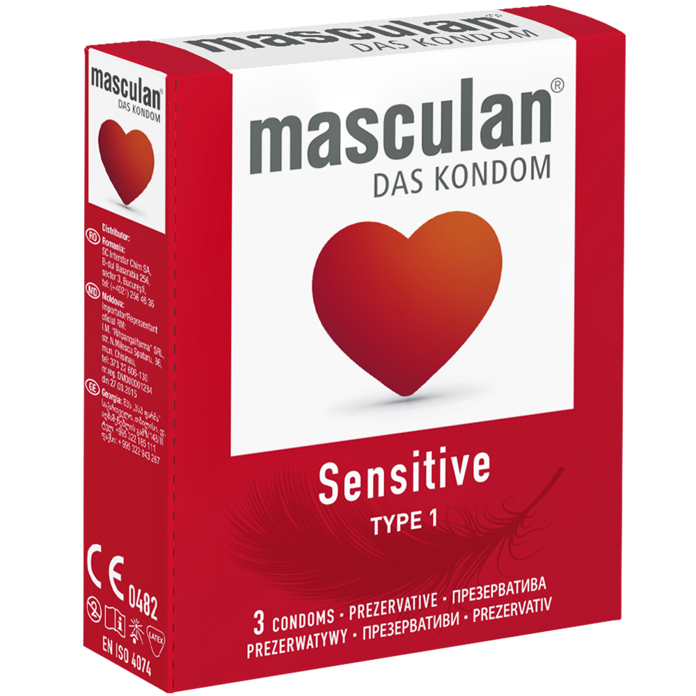 Презервативы Masculan Sensitive Тип 1 нежные 3 шт. - фото 2