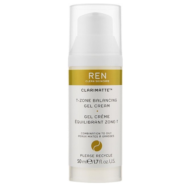 Гель крем для Т-зони Ren Clean Skincare Clarimatte T-Zone Balancing Gel, 50 мл - фото 1