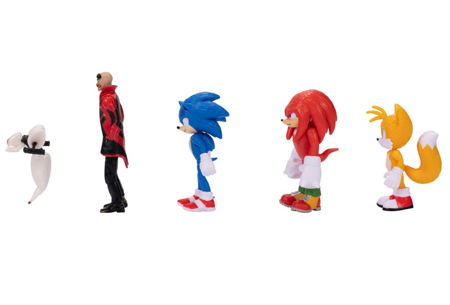 Набір ігрових фігурок Sonic the Hedgehog 2 Сонік та друзі, 5 фігурок, 6 см (412684) - фото 3