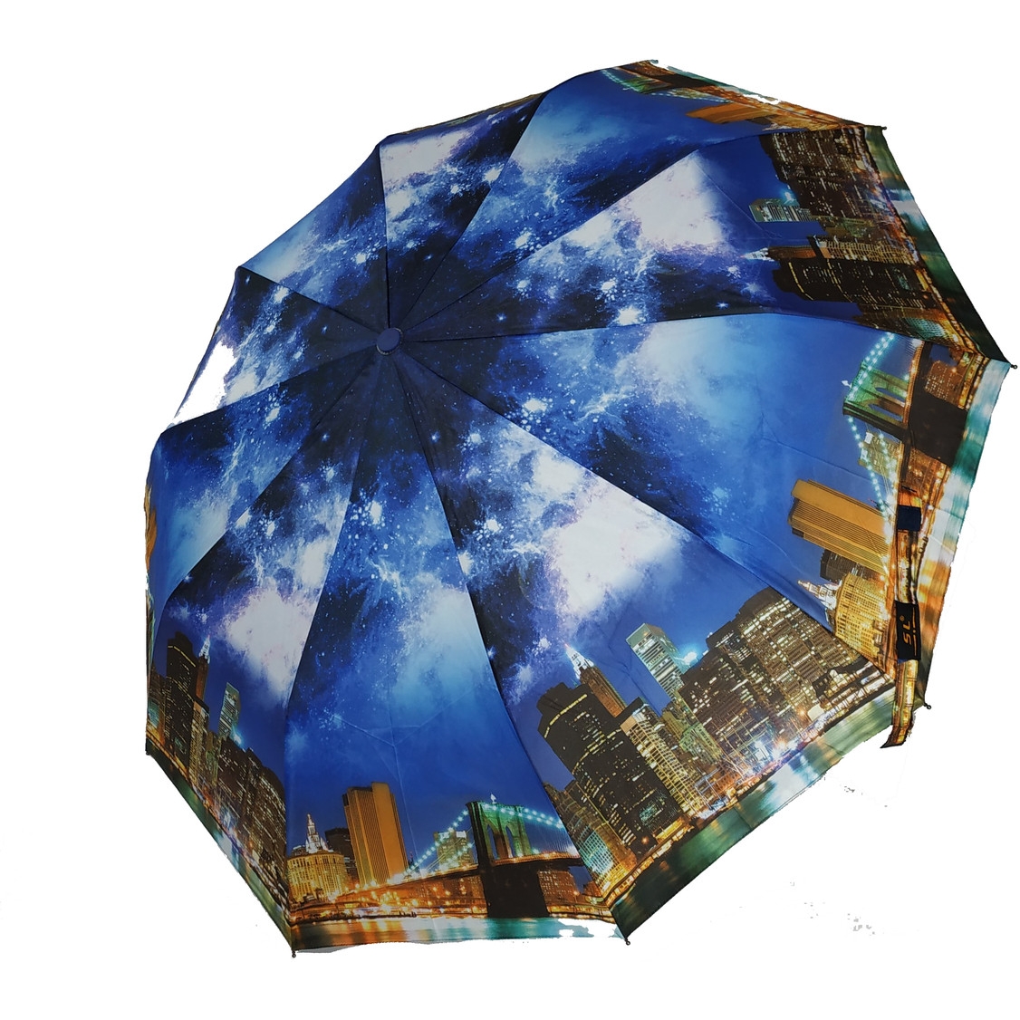 Жіноча складана парасолька напівавтомат S&L 100 см різнобарвна - фото 1