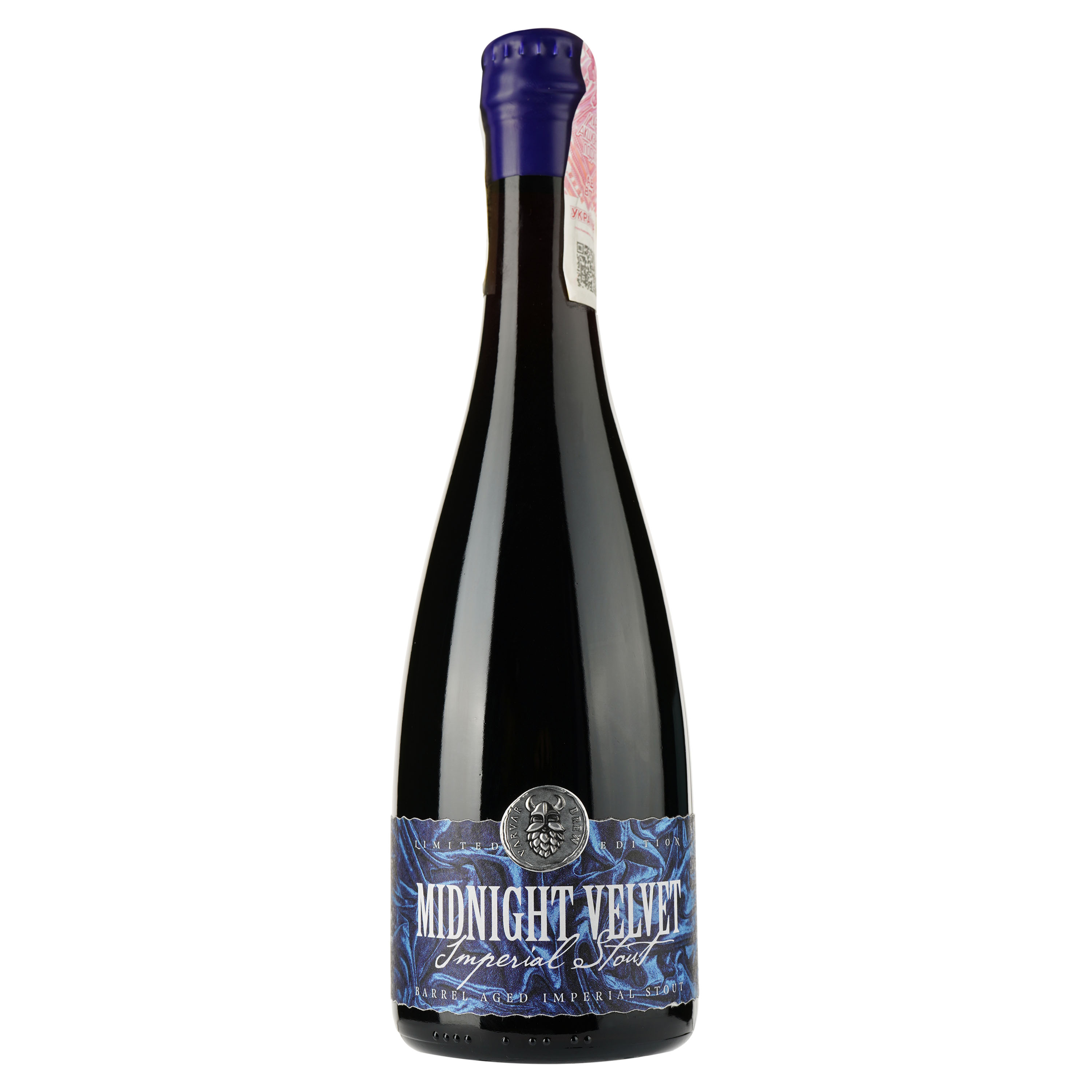 Пиво Varvar Midnight Velvet Heaven Hill, темне, нефільтроване, 12,5%, 0,375 л - фото 1