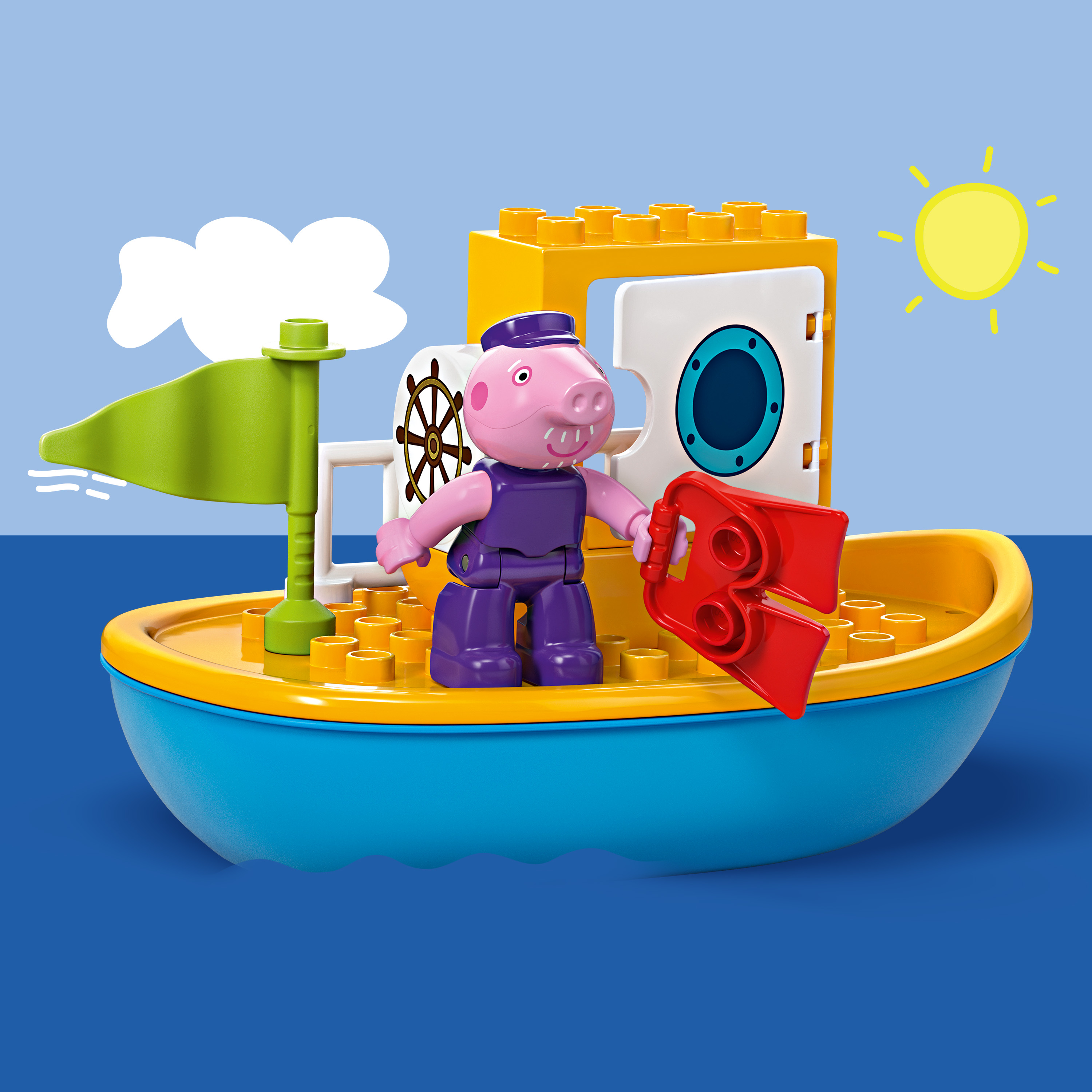 Конструктор LEGO DUPLO Морська прогулянка Пеппи на човні 23 деталі (10432) - фото 13