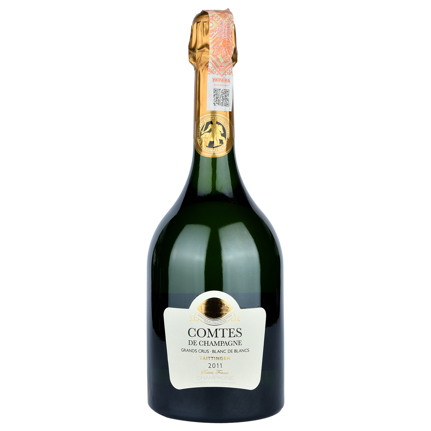 Шампанское Taittinger Comtes de Champagne Blanc de Blancs 2011, белое, брют, 0,75 л (W6226) - фото 1