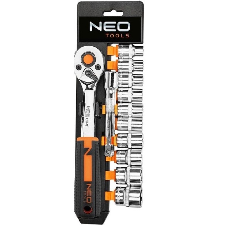 Набор торцевых головок Neo Tools 3/8" 12 шт. (10-020N) - фото 1