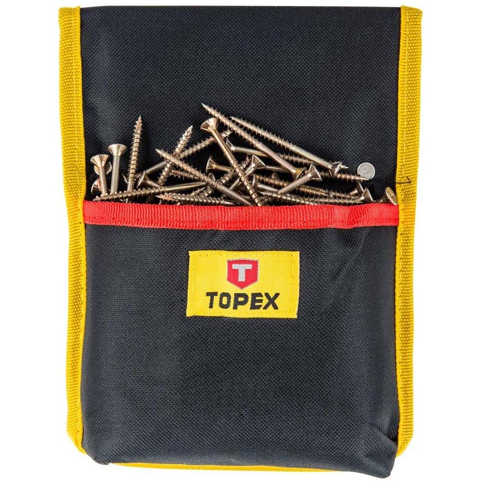 Сумка поясна для інструментів і цвяхів Topex 1 відділення 22х17 см (79R421) - фото 1