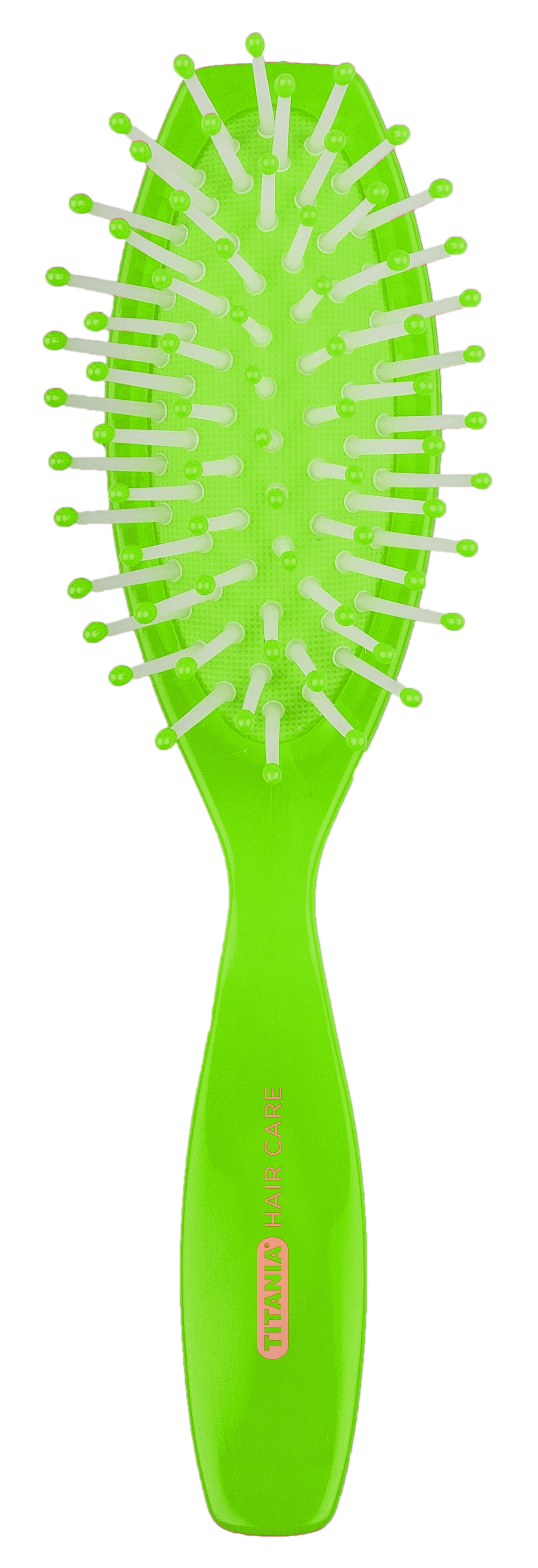 Щетка для волос Titania массажная, 7 рядов, зеленый (1826 зел) - фото 1