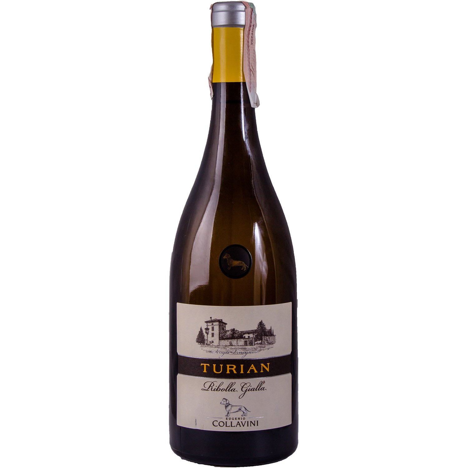 Вино Collavini Turian Ribolla Gialla DOC Friuli Colli Orientali, біле, сухе, 0,75 л - фото 1