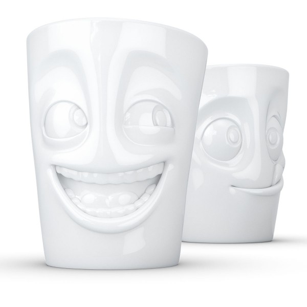 Набір з двох чашок Tassen Сміх та Смакота, 350 мл, порцеляна (TASS12901/TU) - фото 1