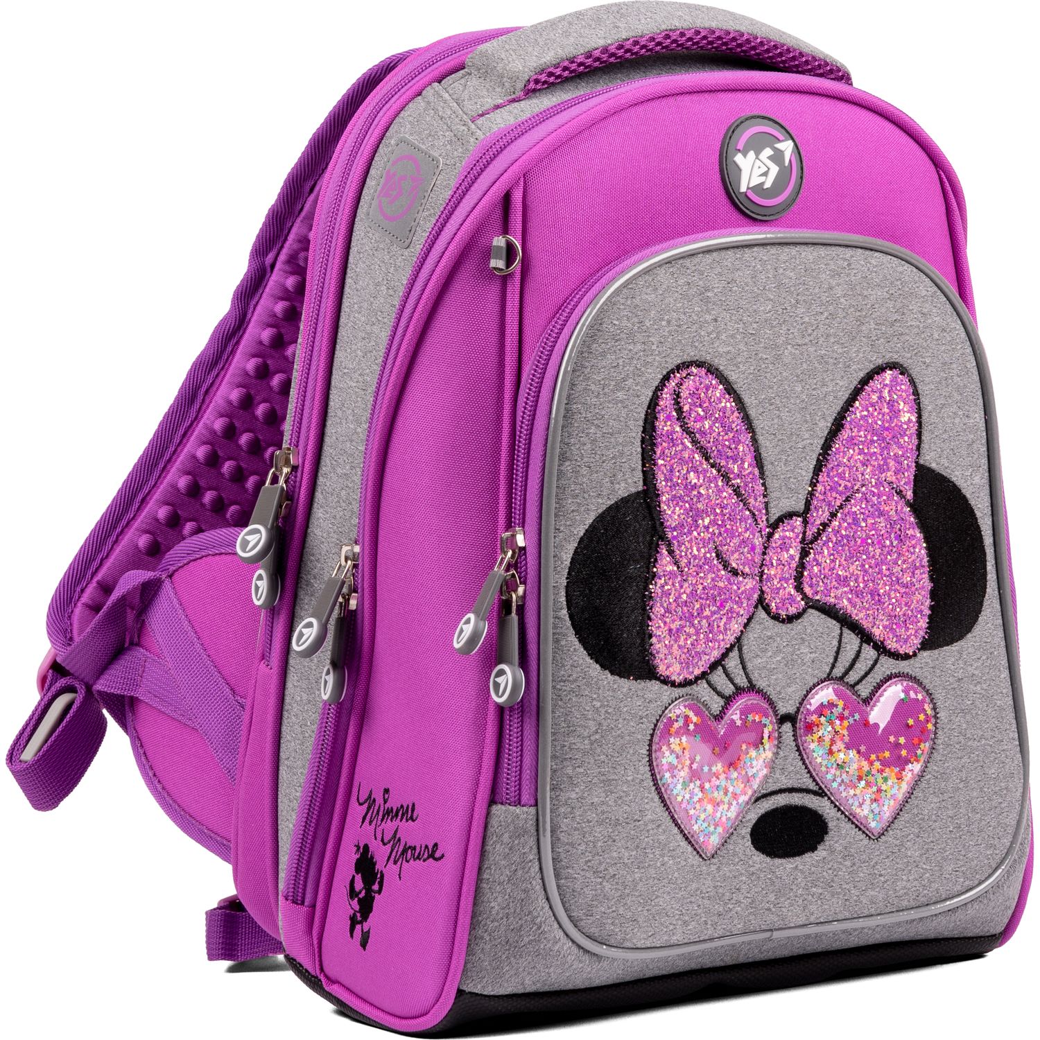 Рюкзак каркасний Yes S-89 Minnie Mouse, сірий з рожевим (554095) - фото 2