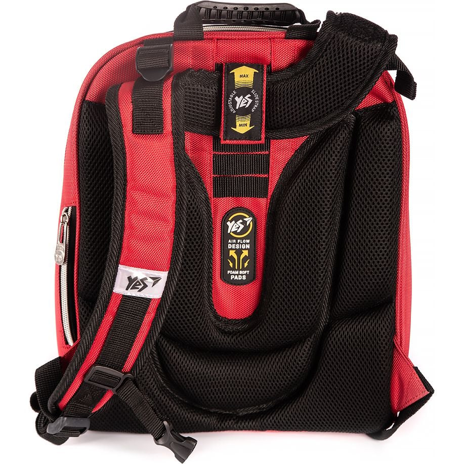 Рюкзак шкільний каркасний Yes H -12 Flash, красный (558033) - фото 5