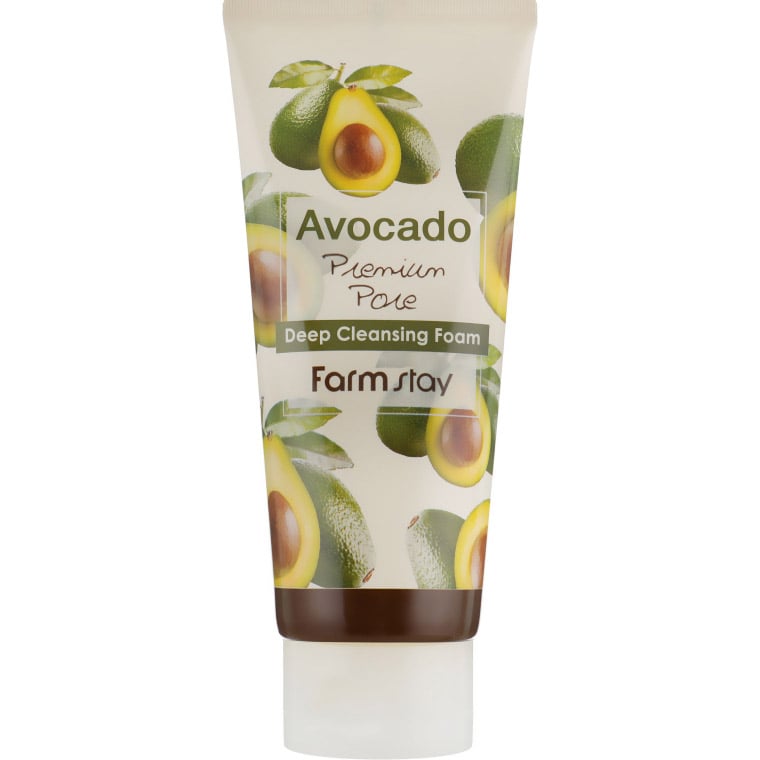 Пінка для обличчя FarmStay Avocado Premium Pore Deep Cleansing Foam 180 мл - фото 1