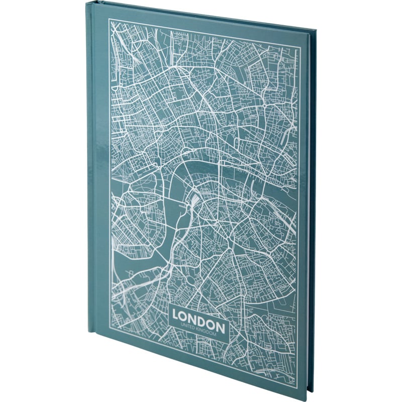 Книга записна Axent Maps London A4 в клітинку 96 аркушів бірюзова (8422-516-A) - фото 2
