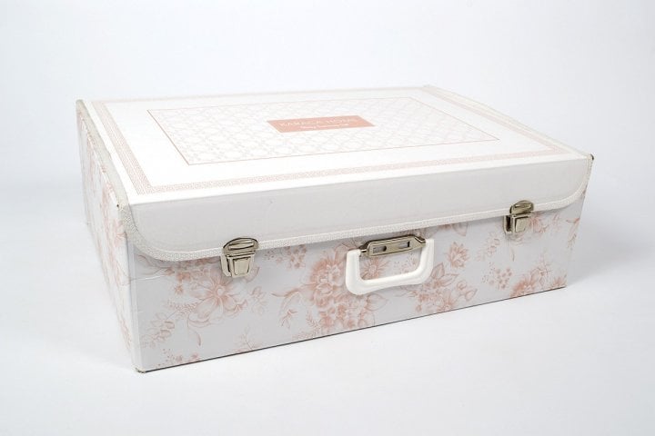 Набір постільна білизна з покривалом та пледом Karaca Home Story New pudra, євро, світло-рожевий, 8 предметів (2000022180528) - фото 3