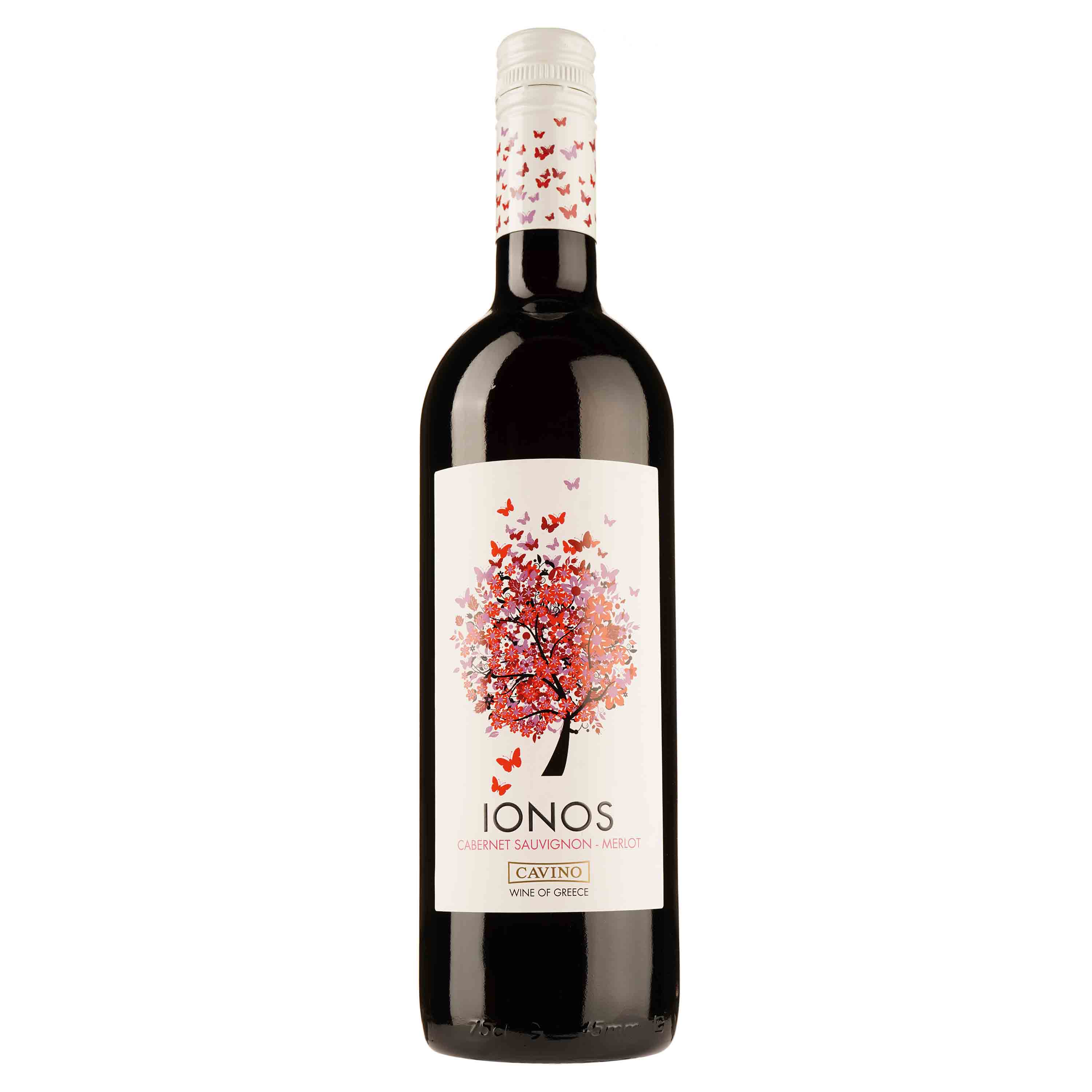 Вино Cavino Ionos, красное, сухое, 12%, 0,75 л (8000017860548) - фото 1