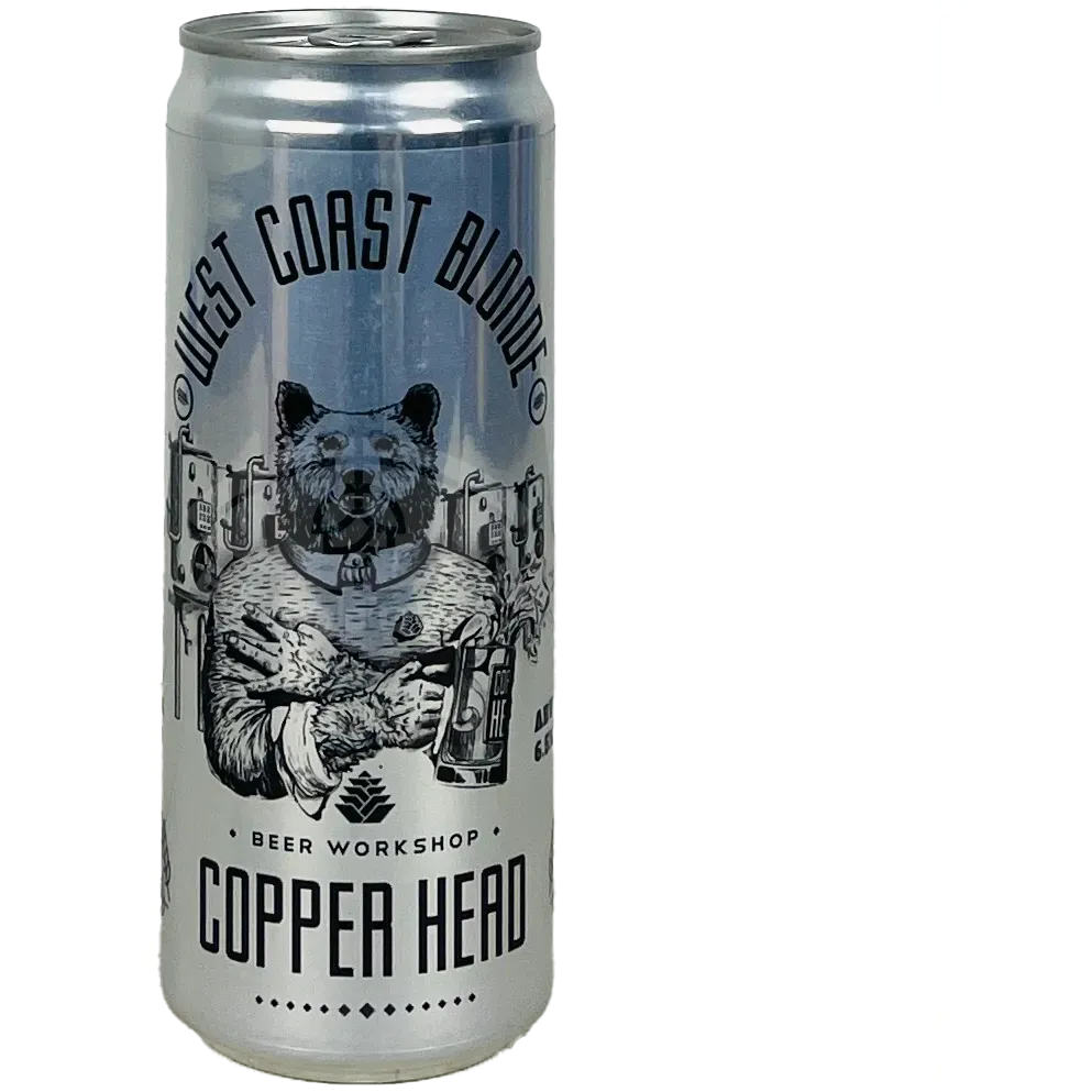 Пиво Copper Head West Coast Blonde світле нефільтроване 6.5% 0.33 л з/б - фото 1